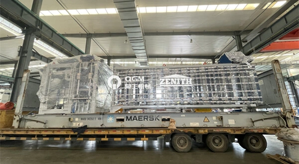 میکسیکو میں QGM نیو ZN1200C مکمل طور پر خودکار بلاک پلانٹ- میکسیکو کے زلزلے کے بعد مقامی تعمیر نو میں مدد